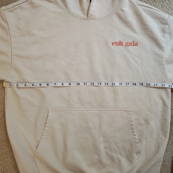 Cult Gaia Men's Cream Hoodie - Picture 11 of 15